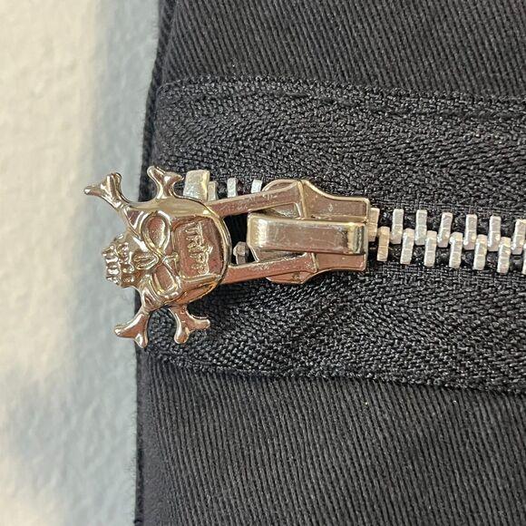 Tripp NYC Daang Goodman Black Pink Plaid Convertible Baggy Strap Cargo Pants 7 - Picture 8 of 12